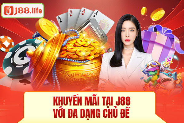 Khuyến mãi tại J88 với đa dạng chủ đề Khuyến mãi tại J88 với đa dạng chủ đề